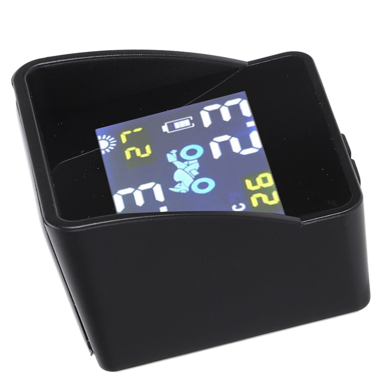 Motorrad-reifendruckkontrollsystem Mit Solarbetriebenem Lcd-bildschirm Und Alarmsensor Für Roller