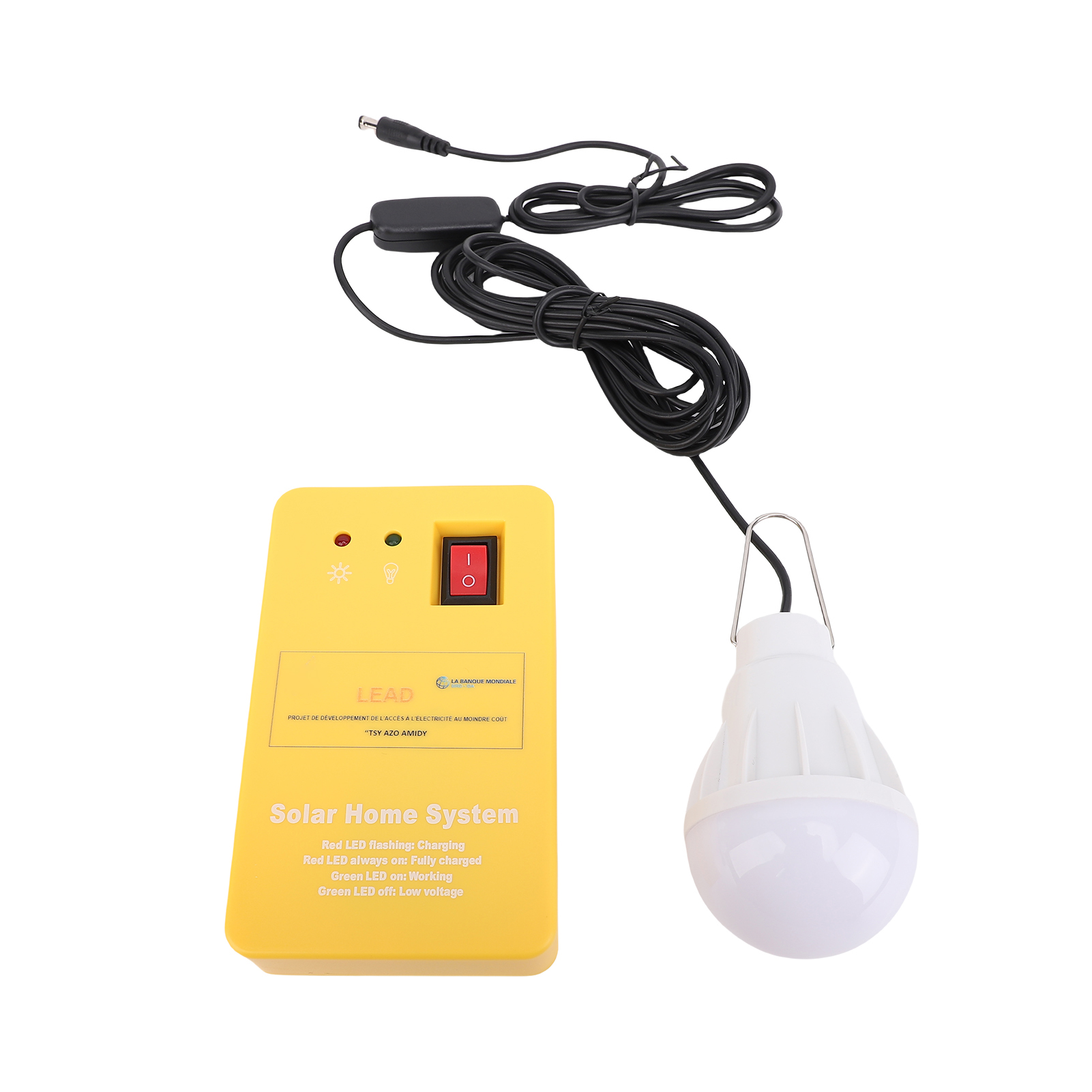 Solargenerator-set Mit Usb-ladekabel Und Led-taschenlampe Für Den Heim- Und Außeneinsatz