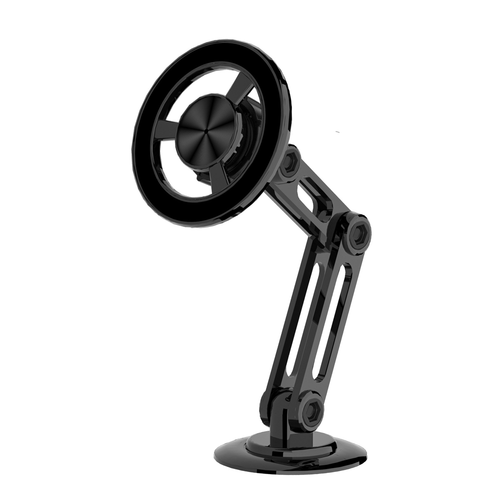 Magnetische Autotelefonhalterung Mit Flexibler Basis Und Ausziehbarer Halterung, Armaturenbrettzubehör, Navigationssystem Aus Metall