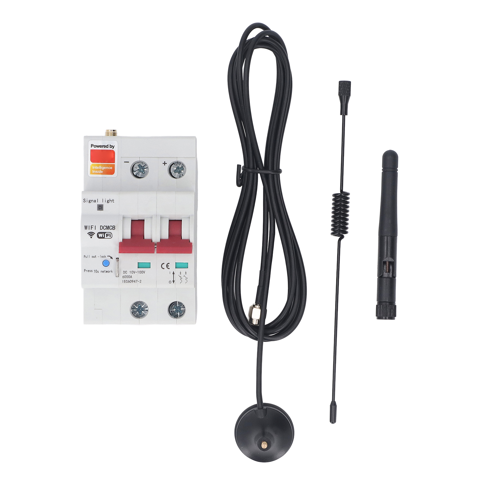 Intelligenter 2-poliger Dc-leistungsschalter, App-steuerung, Sprachsteuerung Und Wlan, Sicherheitsverriegelung, 10–100 V Dc, 80 A
