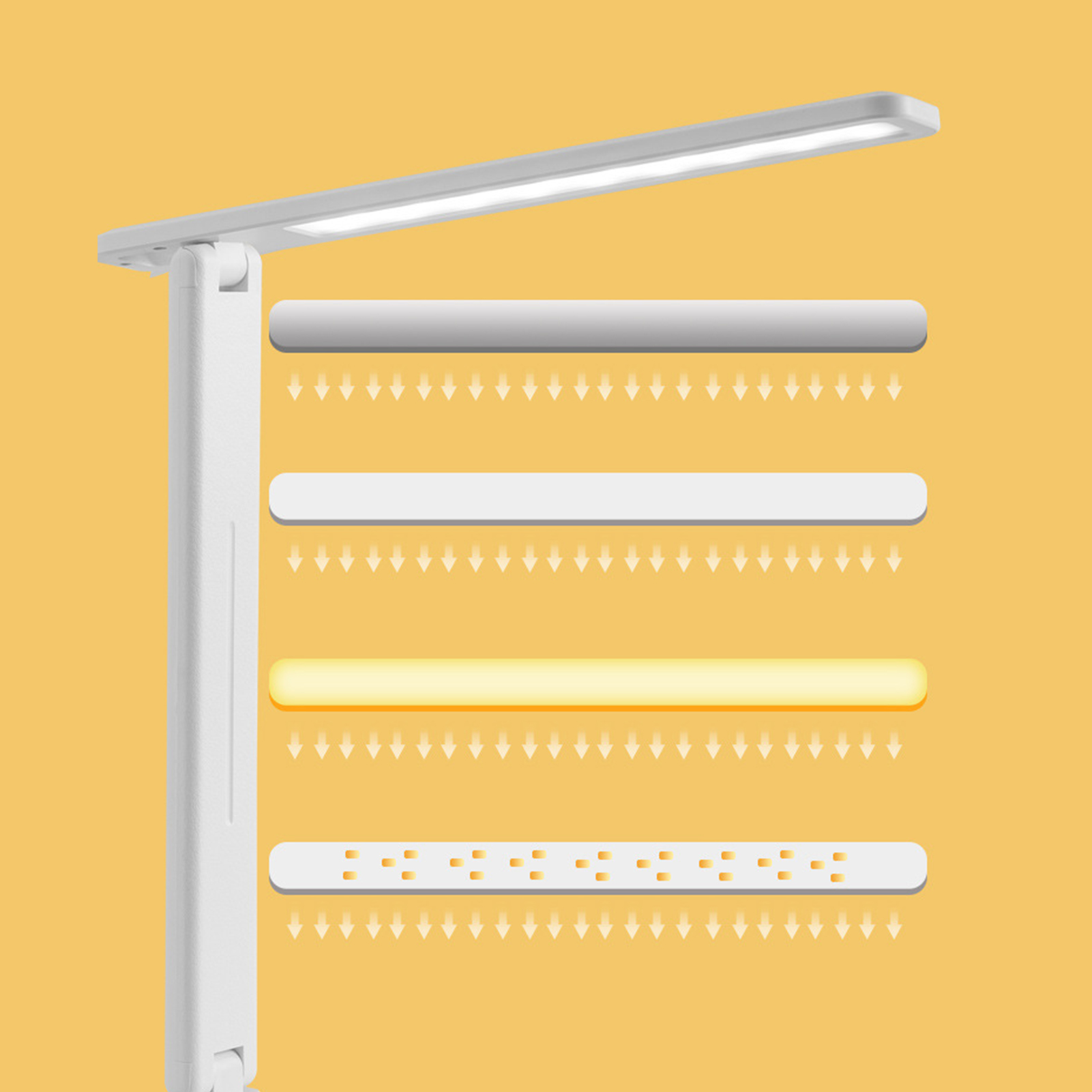 Tischleuchte Mit Augenschutz, Touch-dimmer, Schnellladefunktion, 180° Klappbarem Ständer, Led-beleuchtung Und Wiederaufladbarer Version Für Den Schreibtisch