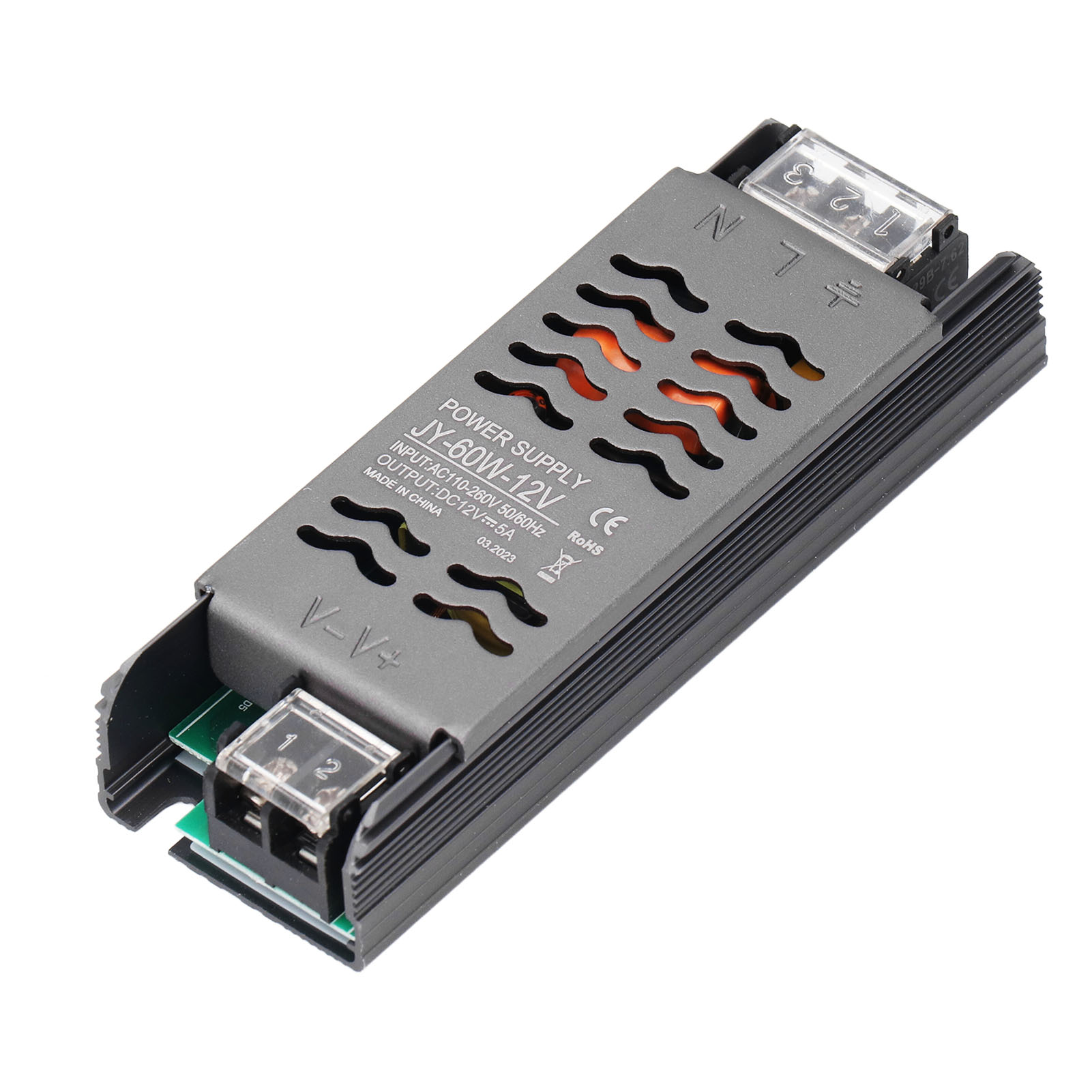 12v Dc 60w Konstantspannungs-led-netzteil Für Lineare Beleuchtungsprojekte Ac-eingang 110-260v.