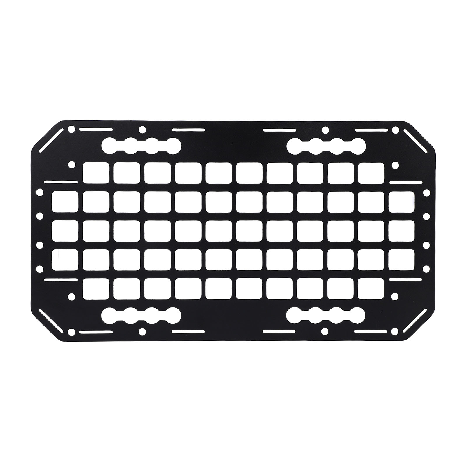 Molle-panel Für Ladefläche Von Pickups, 10,51 X 19,25 X 0,08 Zoll, Aluminium-seitenschienensystem Für Limousinen, Suvs, Pickups, Lkws, Wohnmobile Und Anhänger