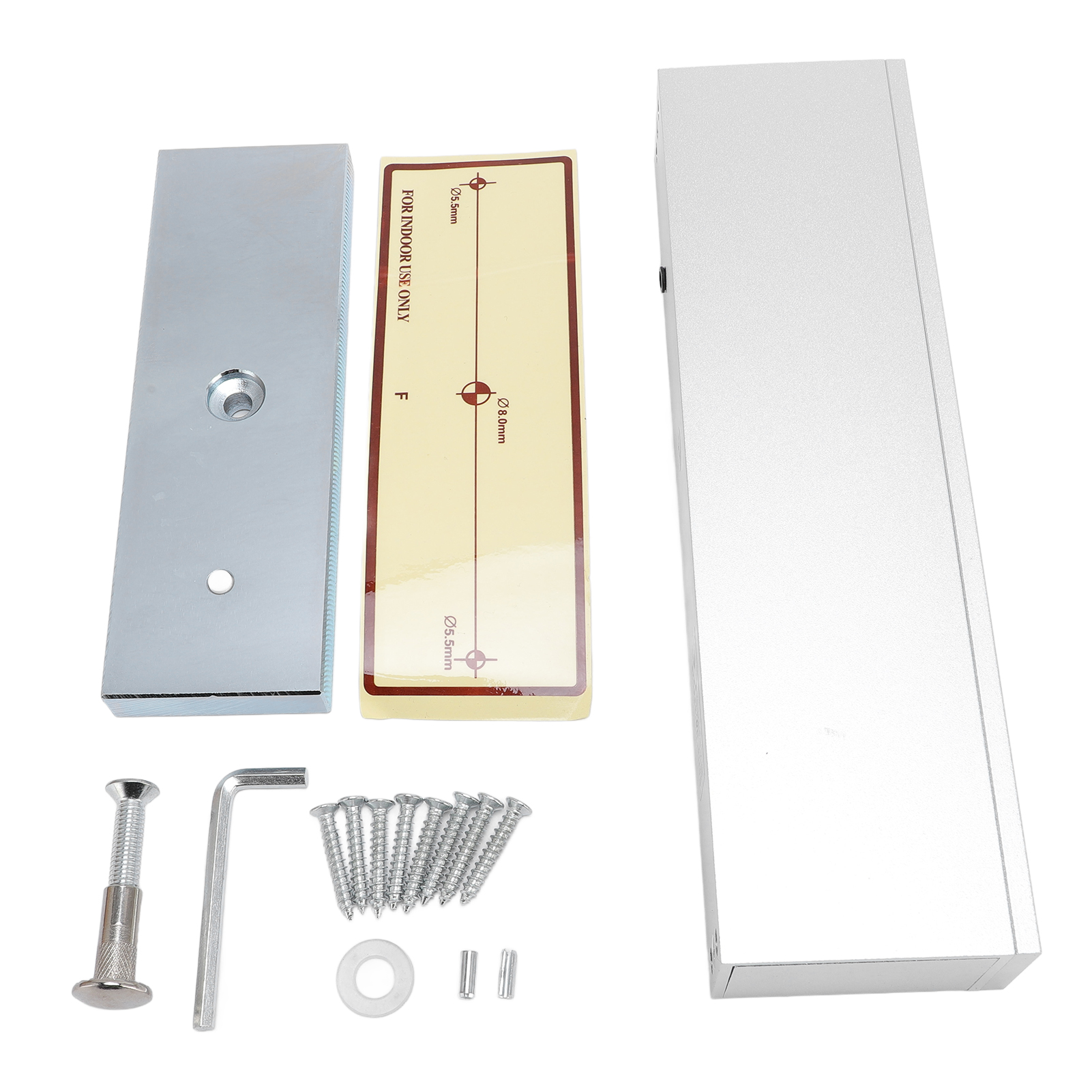 Elektromagnetisches Türschloss-zutrittskontrollsystem Für Eine Tür, Haltekraft 1200 Lb, 12 V, Nc-modus (neutral Im Fehlerfall), Für Metall-, Holz- Und Glastüren.
