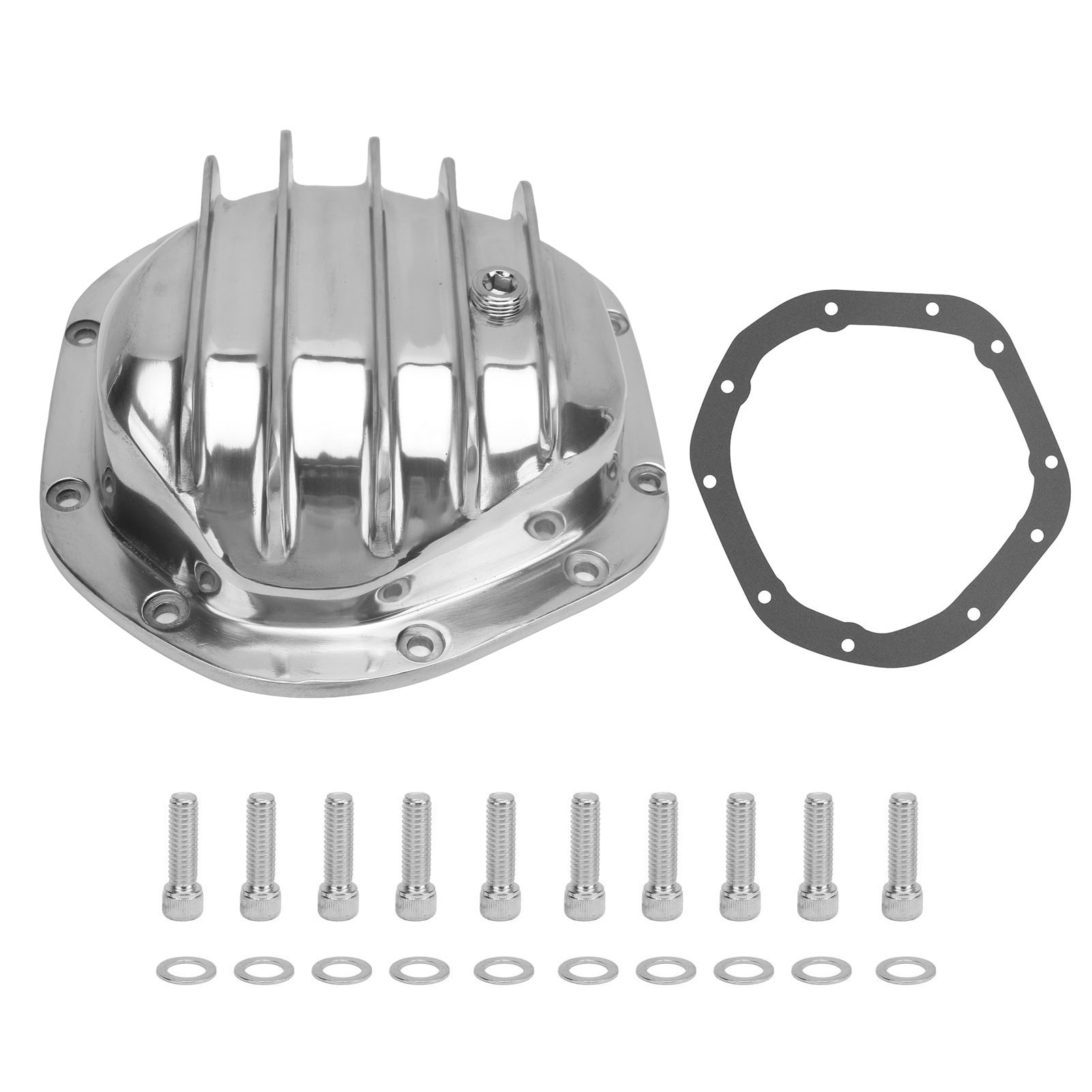 Polierter Aluminium-differentialdeckel H50720016 Für Vorder- Und Hinterachse Für F-100 Dana 44