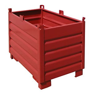 Bauer Sammelbehälter-System SBS 500, lackiert, Feuerrot