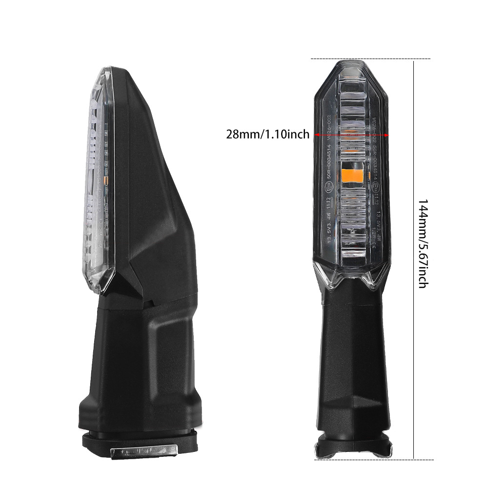 Set Mit 2 Hochleistungsfähigen Led-motorradblinkern, Kompatibel Mit Versys 650, 1000, X250/x300 Und Z1000r.