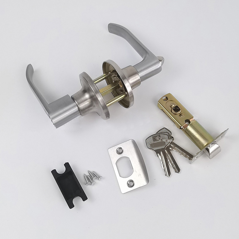Türgriff-verriegelungsset Aus Aluminiumlegierung Mit Sicherheitsriegel Und Schlüsselschloss Für Bad Und Wohnbereich, 25–45 Mm Stärke