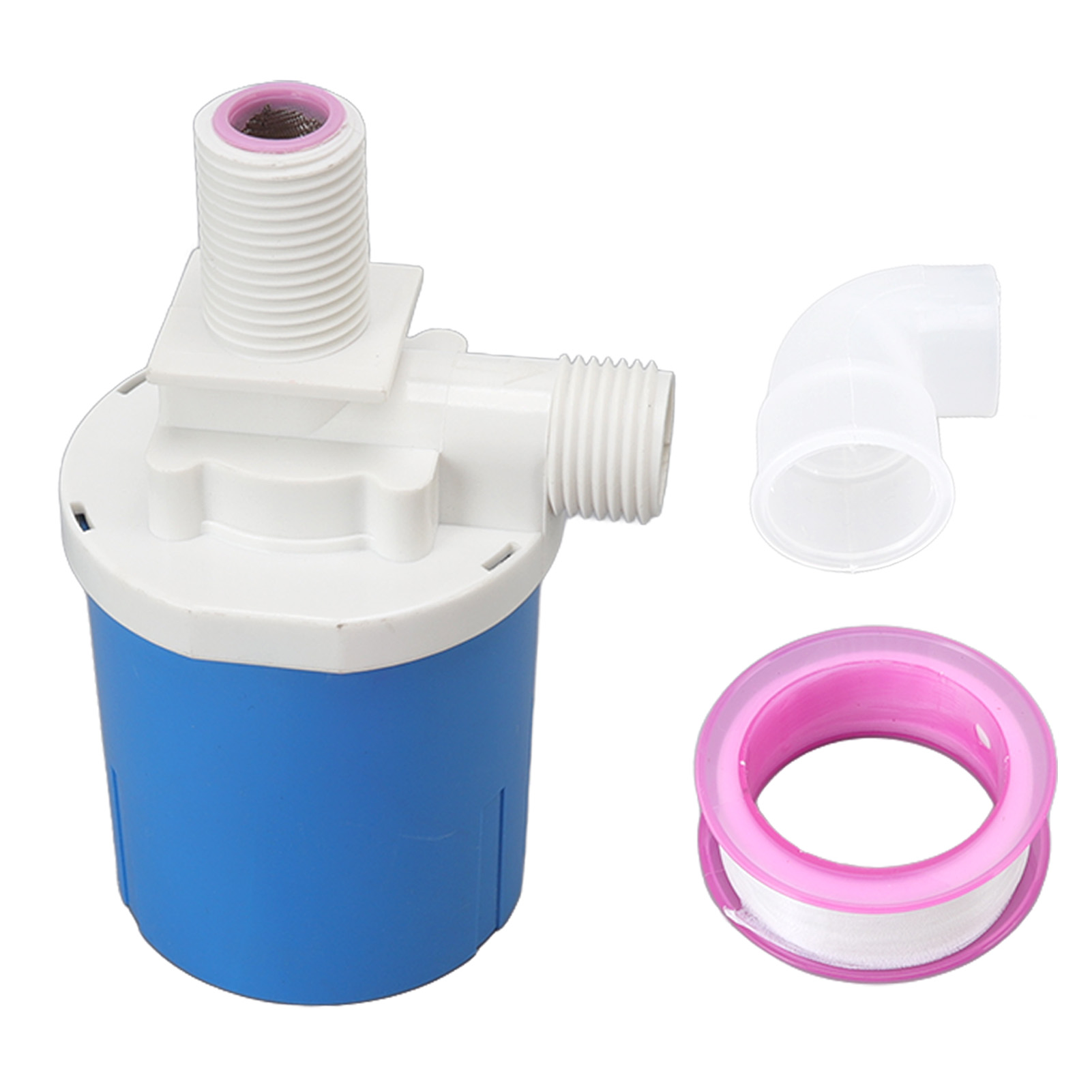 Kompaktes, Wasserdichtes, Automatisches Schwimmerventil Aus Kunststoff Zur Steuerung Des Wasserstands In G1/2-tanks Mit Integriertem Einlass Oben.