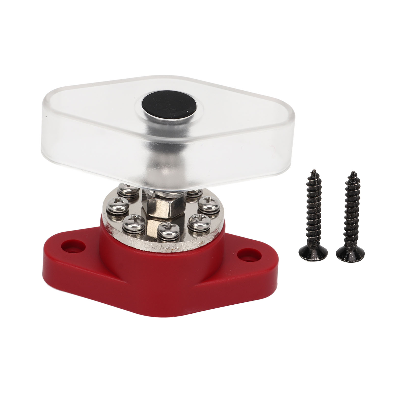 Roter 3/8"-300-a-stromverteiler Mit Transparenter Abdeckung Für Motoren, Atvs Und Elektrische Bootsausrüstung