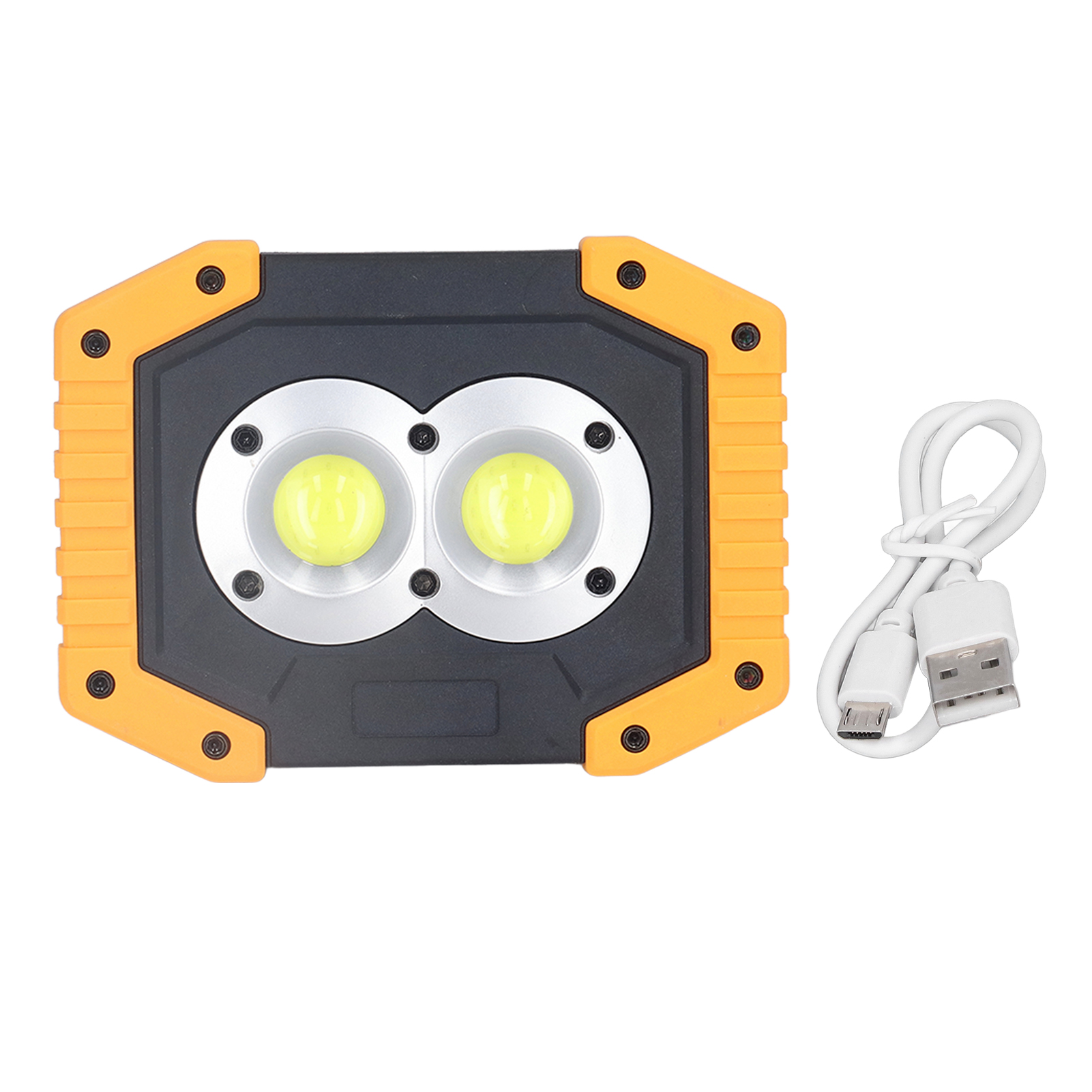 Tragbare Und Wasserdichte Cob-led-lampe Für Den Außenbereich Mit 180°-schwenkhalterung, Ideal Als Notlicht.