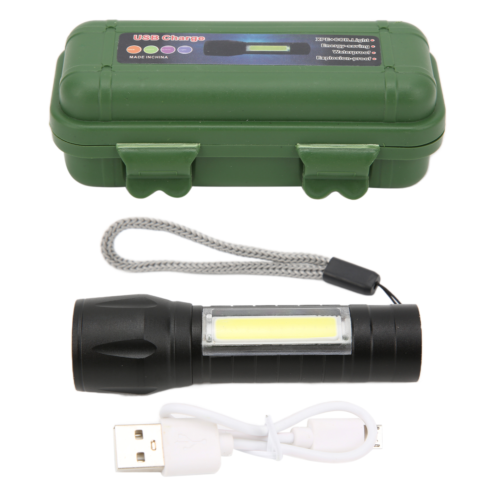 Mini-zoom-arbeitsleuchte, Leicht, Ausziehbar, Robust, Ultrahelle Led-taschenlampe