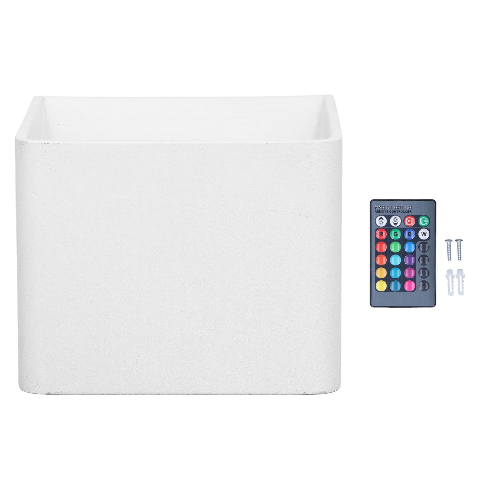 Dimmbare Rgb-led-wandleuchte, 3 W, 280 Lm, Fernbedienung, Aluminiumfassung, 4 Beleuchtungsmodi, 85–265 V