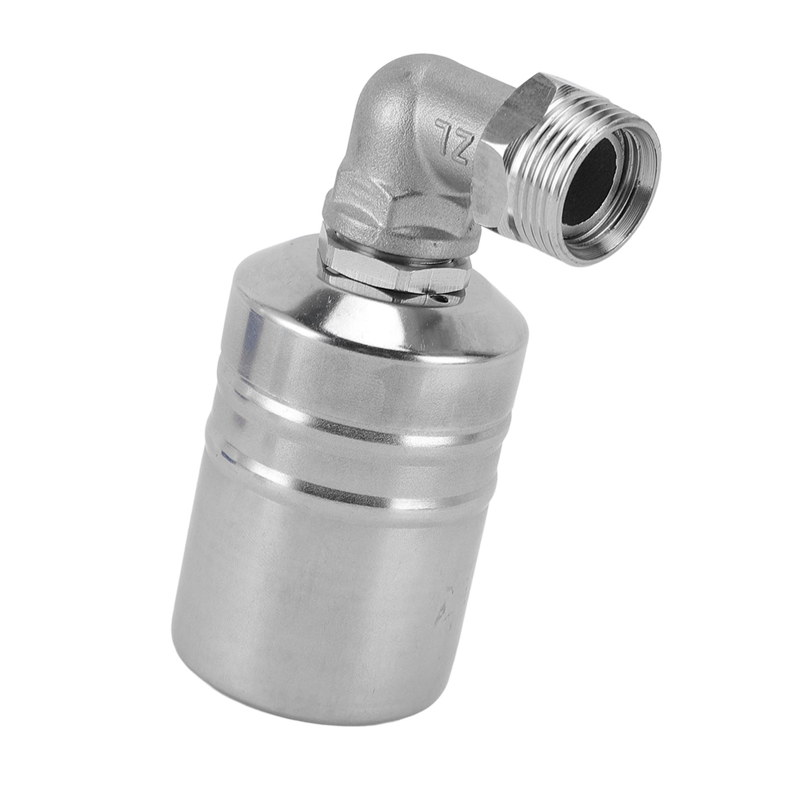 Schwimmerventil Zur Wasserstandsregulierung Mit 1/2"-winkelstück Auf 3/4"-adapter, Edelstahl, Vollautomatisch, Für Poolbrunnen