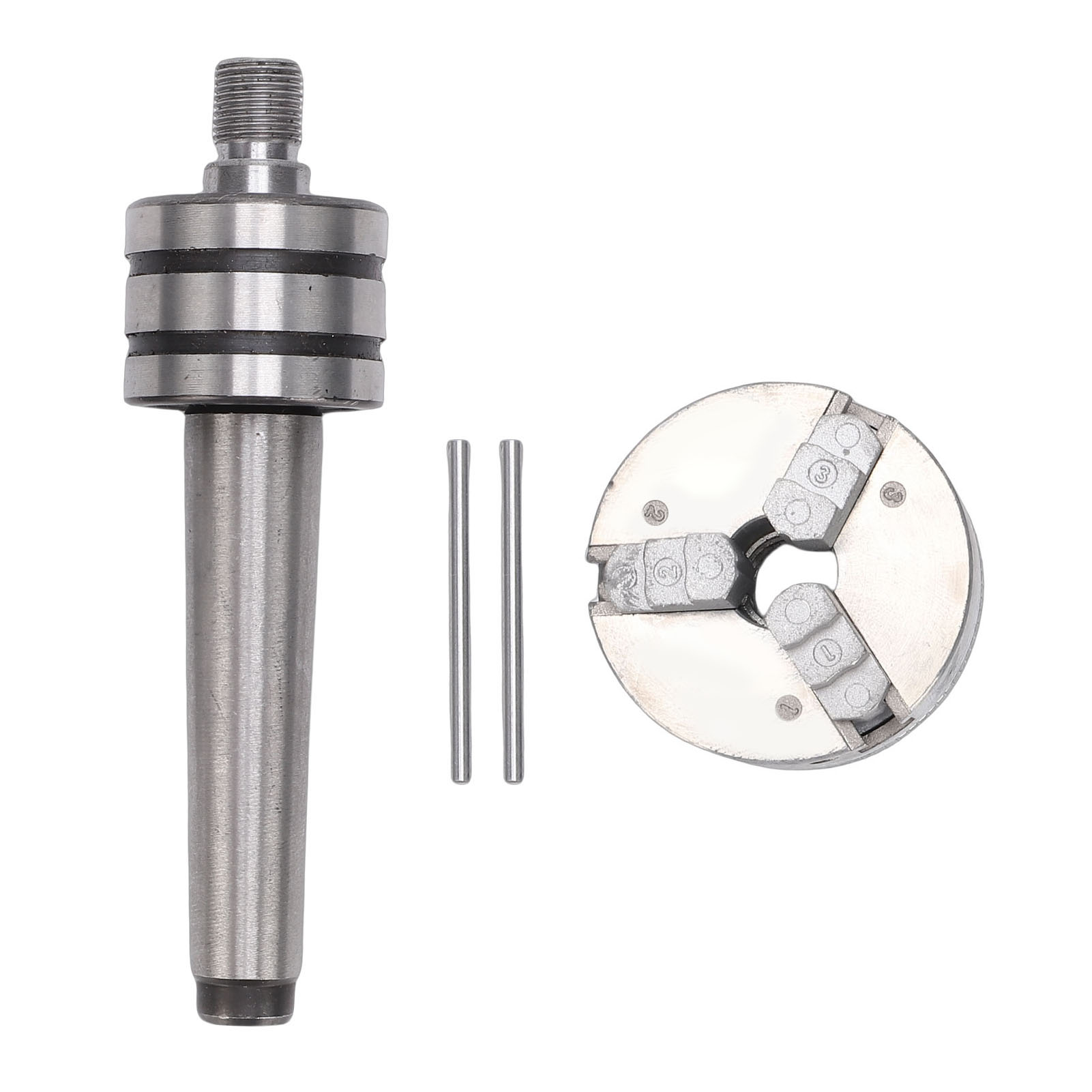 Satz Verstellbarer 3-backen-drechselbankfutter Mit Mt-2-aufnahme, Spannbereich Von 10 Bis 35 Mm, Selbstzentrierend, Holzbearbeitungswerkzeuge Aus Aluminiumlegierung
