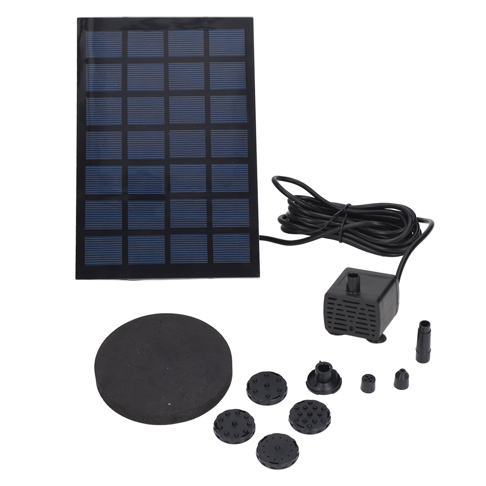 Solarbrunnenpumpe, Direktantrieb, 6 Düsen, Geringer Stromverbrauch, Schwimmend, Für Den Garten, 7 V