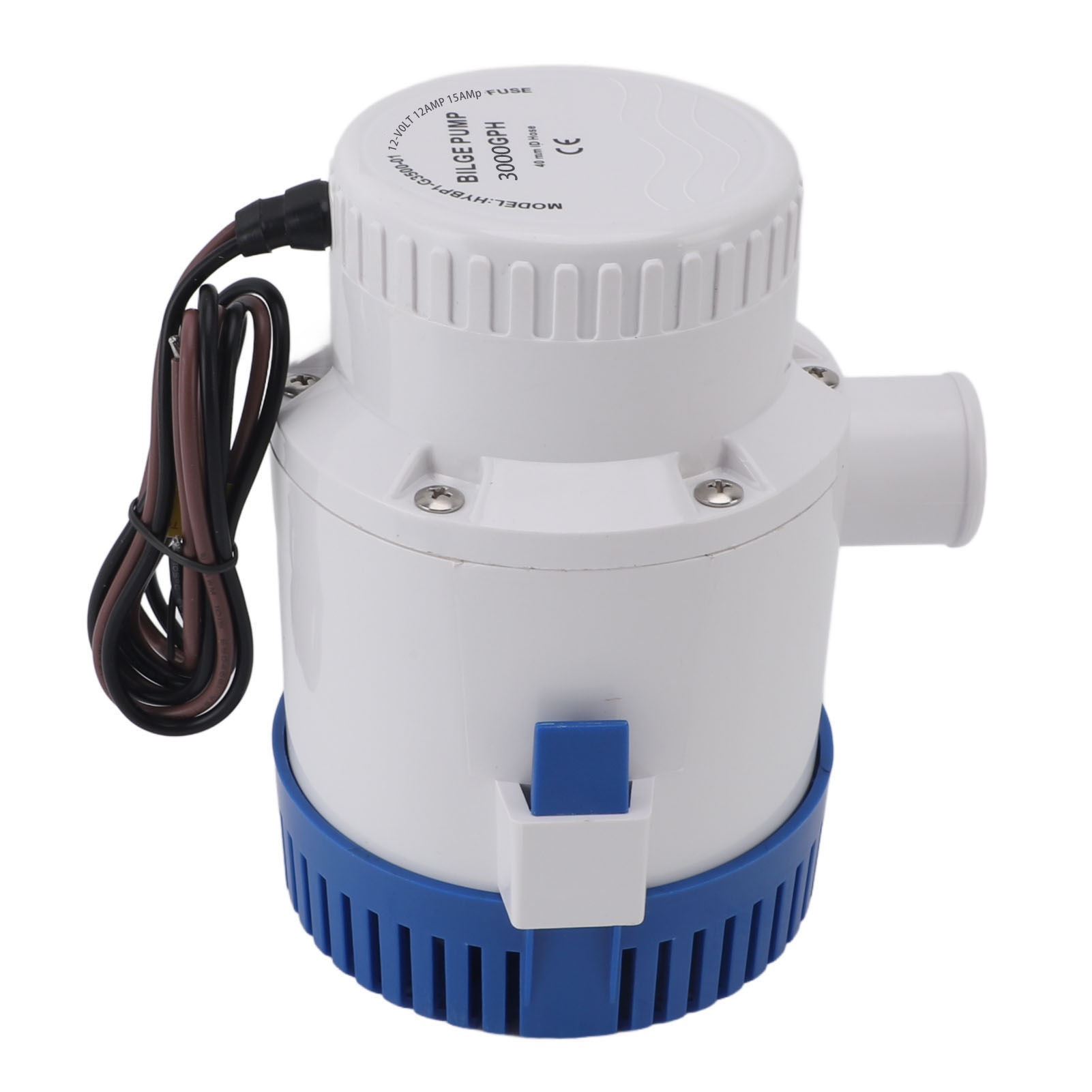 Automatische Elektronische Bilgenpumpe 3000 Gph, Wasserdicht, Leise Und Tauchfähig Für Teiche, Pools Und Whirlpools, 12 V