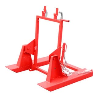 Bauer Mülltonnen-Kipper MK 240 mit Gabelzinkenaufnahme, 1x240l, Feuerrot