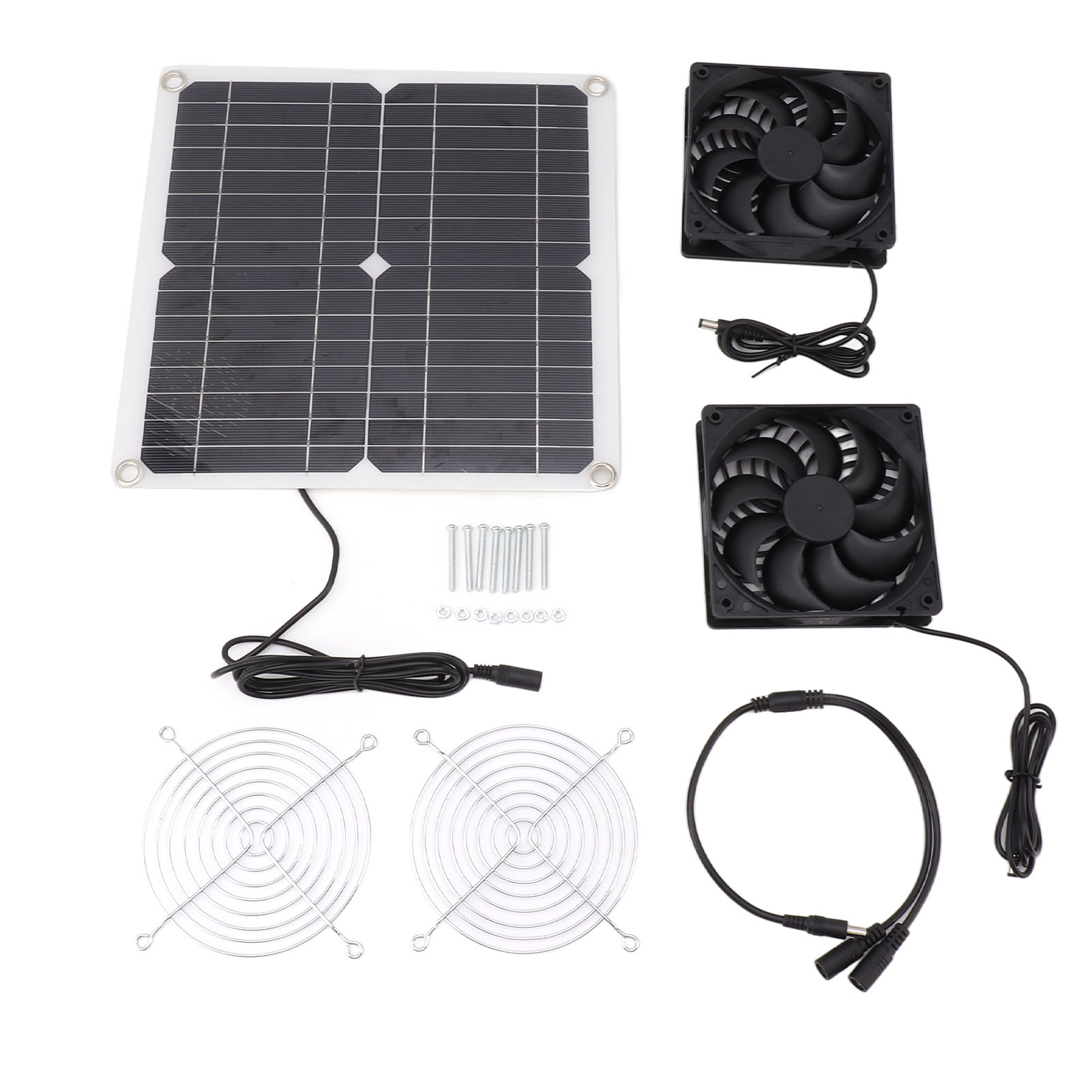 12-w-12-v-solarventilator – Effizientes Energieumwandlungs-doppelset