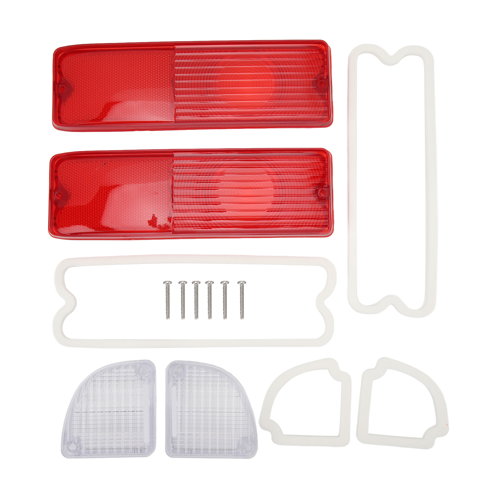 Rückfahrscheinwerfer Mit Dichtungen, Rotes Gehäuse, Ersatzspiegel-set 110215 Für Chevy Pickup