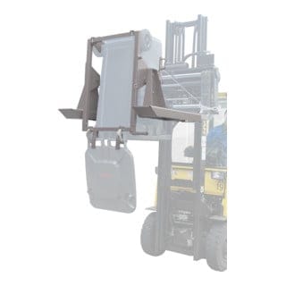 Bauer Mülltonnen-Kipper MK 240 mit Gabelzinkenaufnahme, 1x240l, Mausgrau