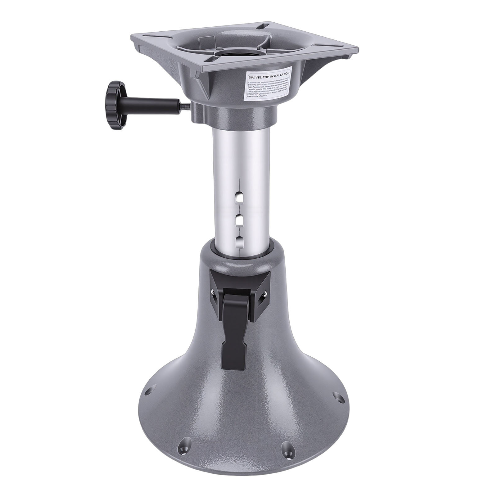 Bootssitzgestell Aus Aluminiumlegierung, Höhenverstellbar Von 33,5 Bis 43,4 Cm, Mit Verriegelungsknopf