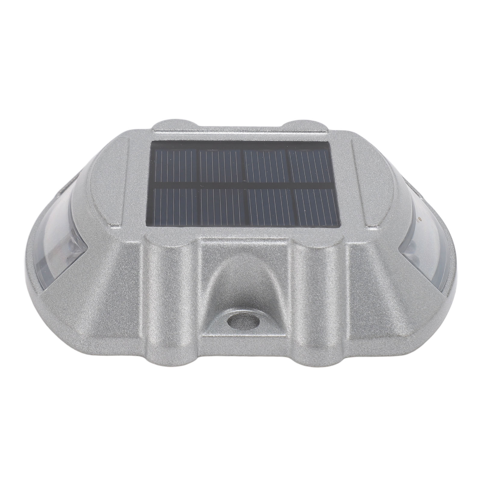 Solarbetriebene Pollerleuchte Für Gehwege, Einfahrten, Treppen, Gärten Und Böden, Aus Aluminiumlegierung, Wasserdicht, 6 V, 1,8 W, Gelb.