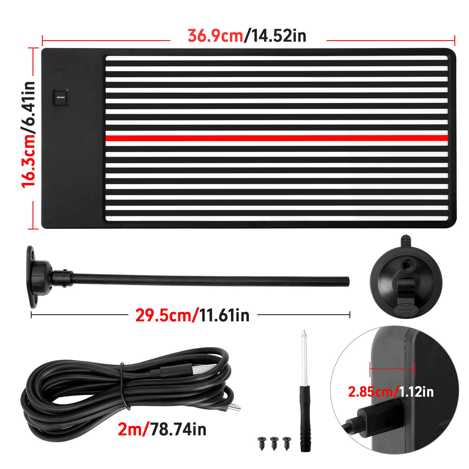 Lackschadenfreies Ausbeulset Für Autos Mit Led-reflektor Und Usb-c-anschluss. Funktioniert Mit Und Ohne Batterien.