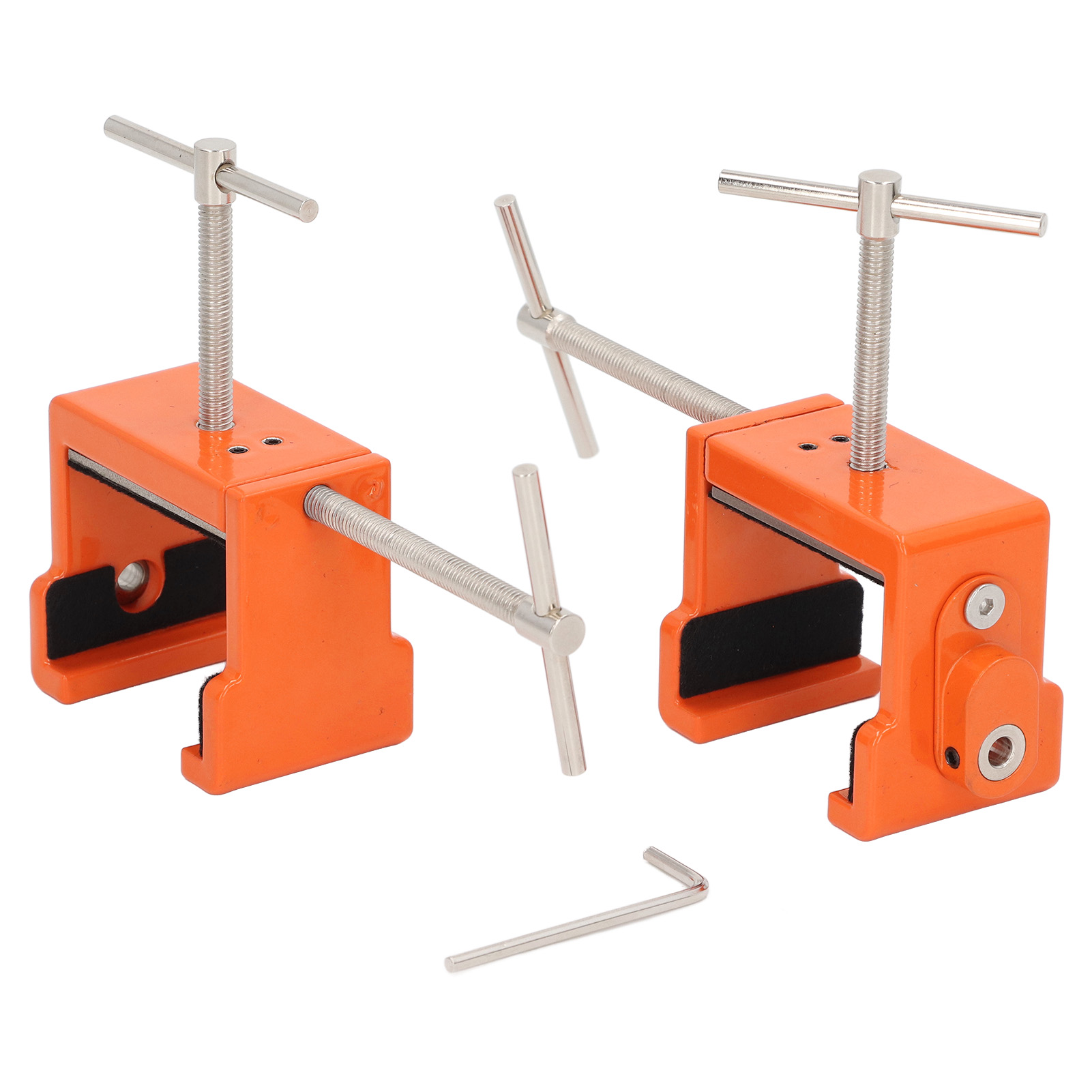 Set Mit 2 Professionellen Metallbefestigungsclips Für Möbel, Inklusive Inbusschlüssel, Für Ausstellungsständer (orange).