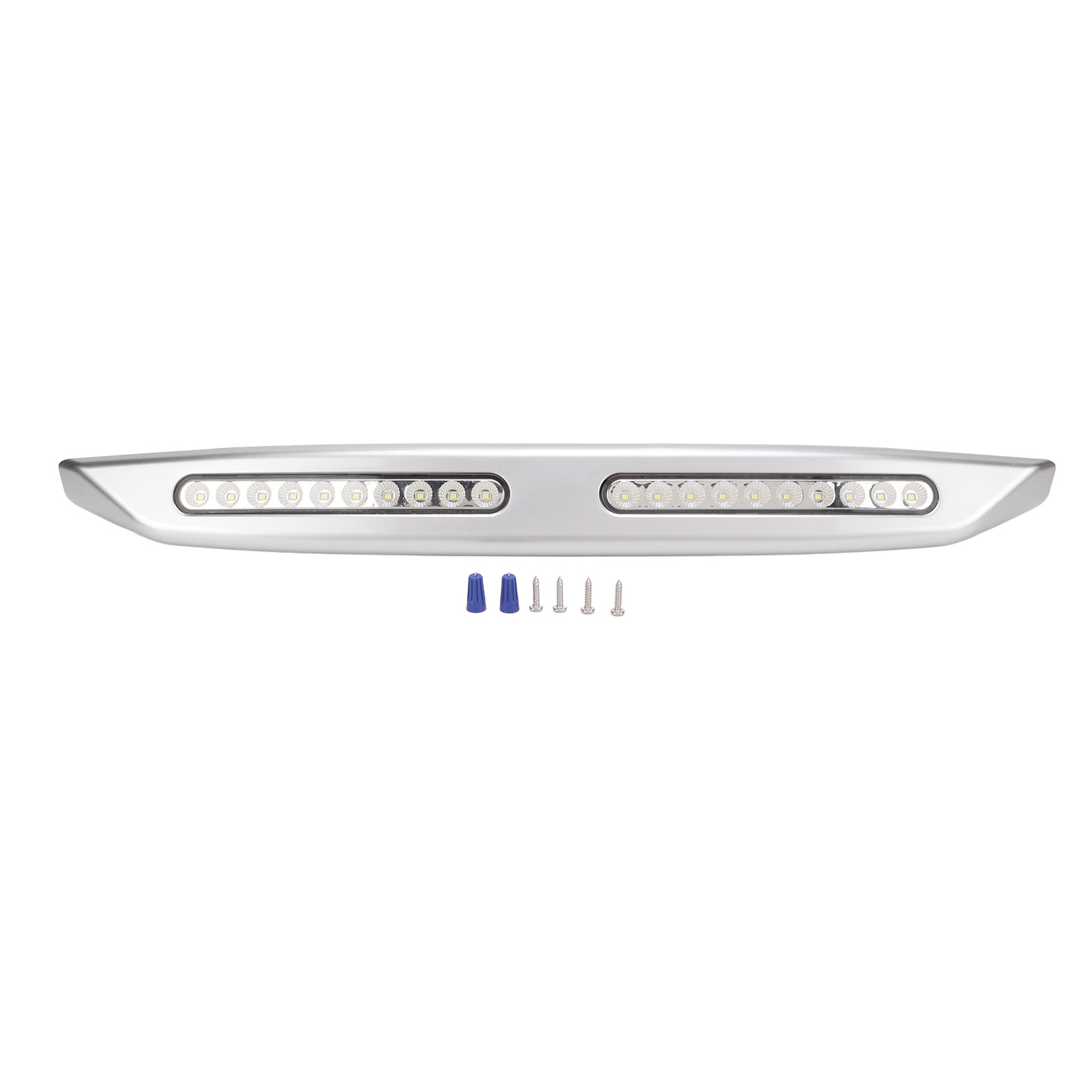 Led-lichtleiste Für Wohnmobile, 20 Leds, Markisenbeleuchtung, Wasserdicht, 12 V, Für Den Außenbereich (yachten Und Wohnmobile), Silber