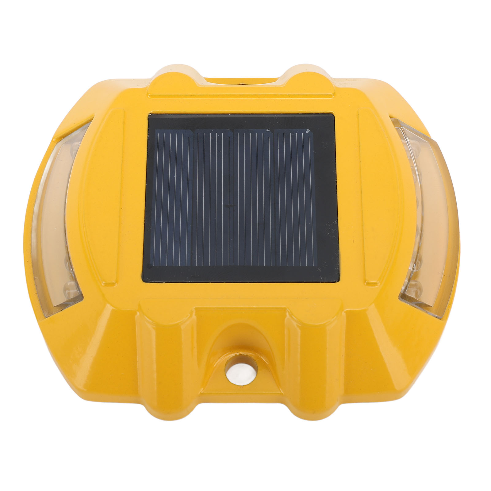 Solarbetriebener Wegweiser Aus Aluminiumlegierung, Wasserdicht, Zur Bodenbefestigung, Für Gehwege Oder Pfade, Gelbes Licht