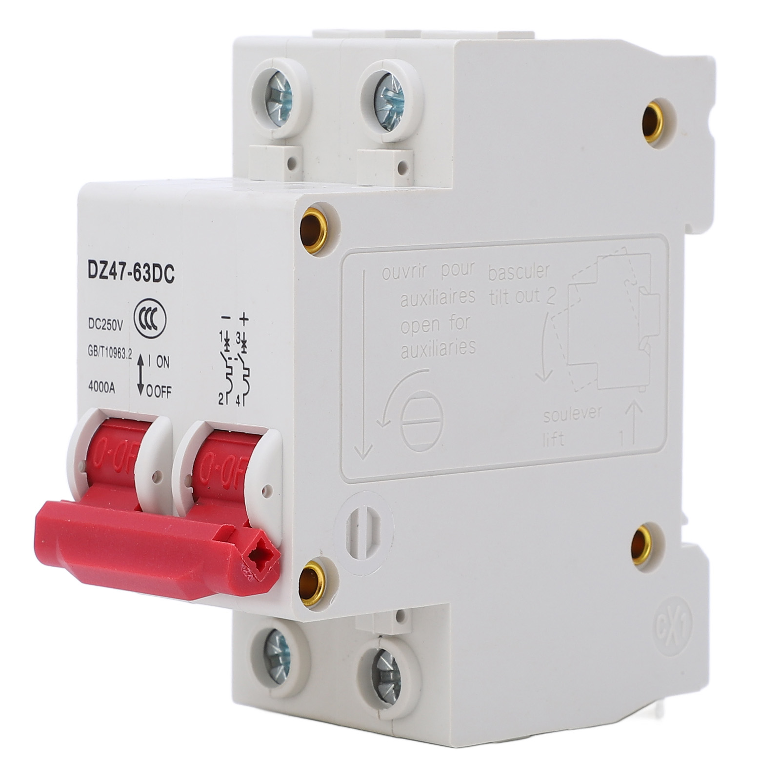 250v 4000a Dc Photovoltaik-doppelpol-leistungsschalter Für Heimbüros