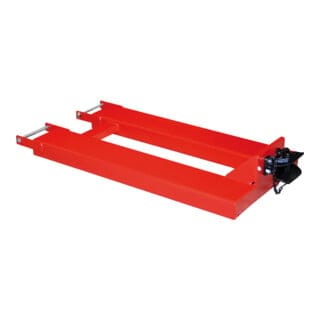 Bauer Rangierhilfe RH-RM, Feuerrot, Rockinger RO 244-2 selbsttätig mit Bolzen Ø 25 mm