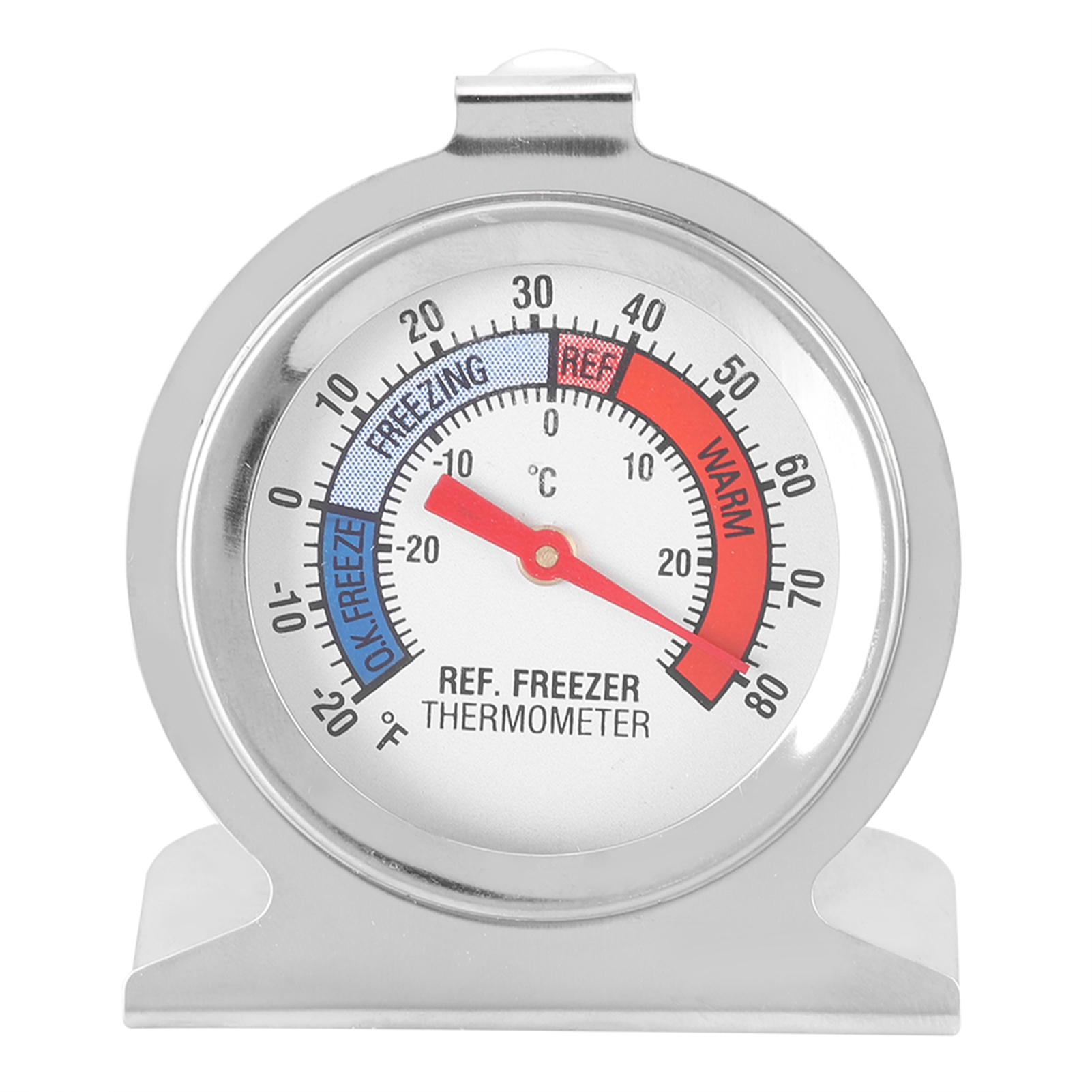 Kühlschrank-/gefrierschrankthermometer Aus Edelstahl Mit Großem Zifferblatt