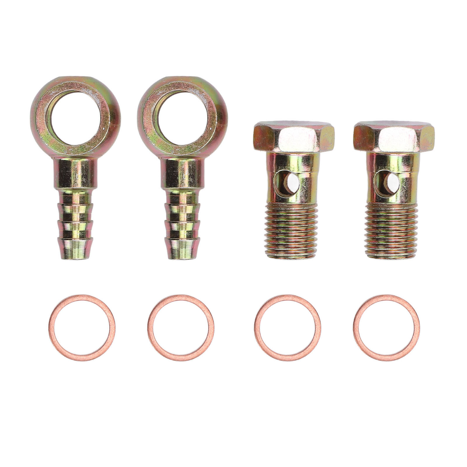 M14x1,5 Mm Edelstahl-banjo-anschlussset Für Wasserkühlungsschläuche (innendurchmesser: 9 Bis 10 Mm).