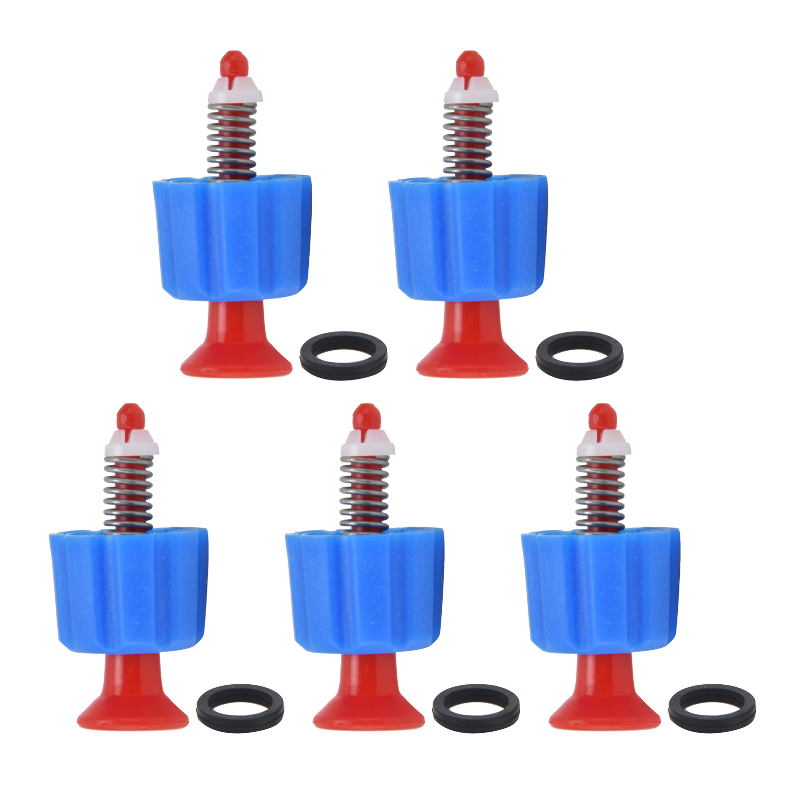 Packung Mit 5 Sicherheitsventilen Für 3l-, 5l- Und 8l-rückenspritzen, Aus Polypropylen, Für Rasen Und Garten (rot/blau).