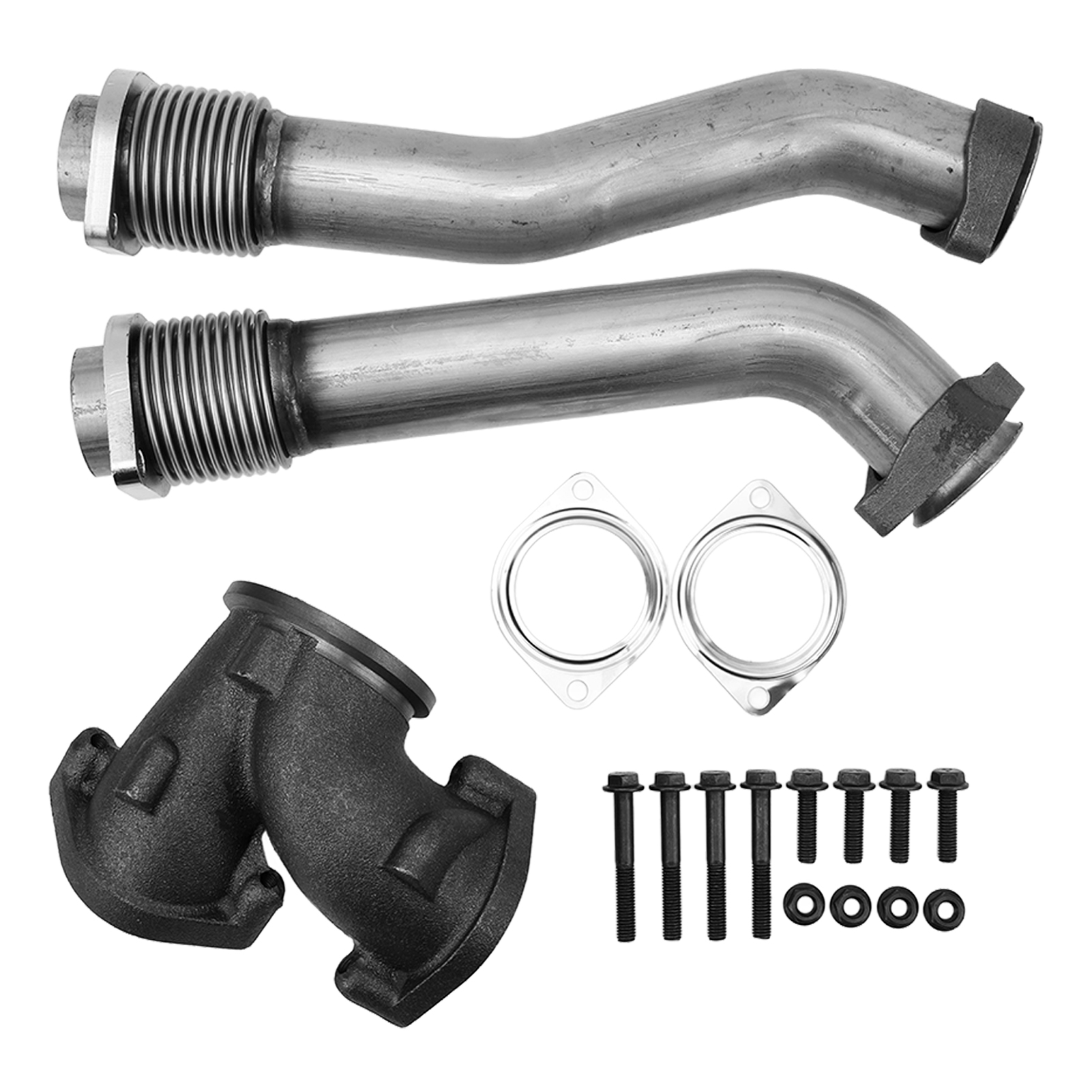 Auspuffrohrsatz Mit Faltenbalg Für Ford 7.3 7.3l Powerstroke Turbodiesel-krümmer