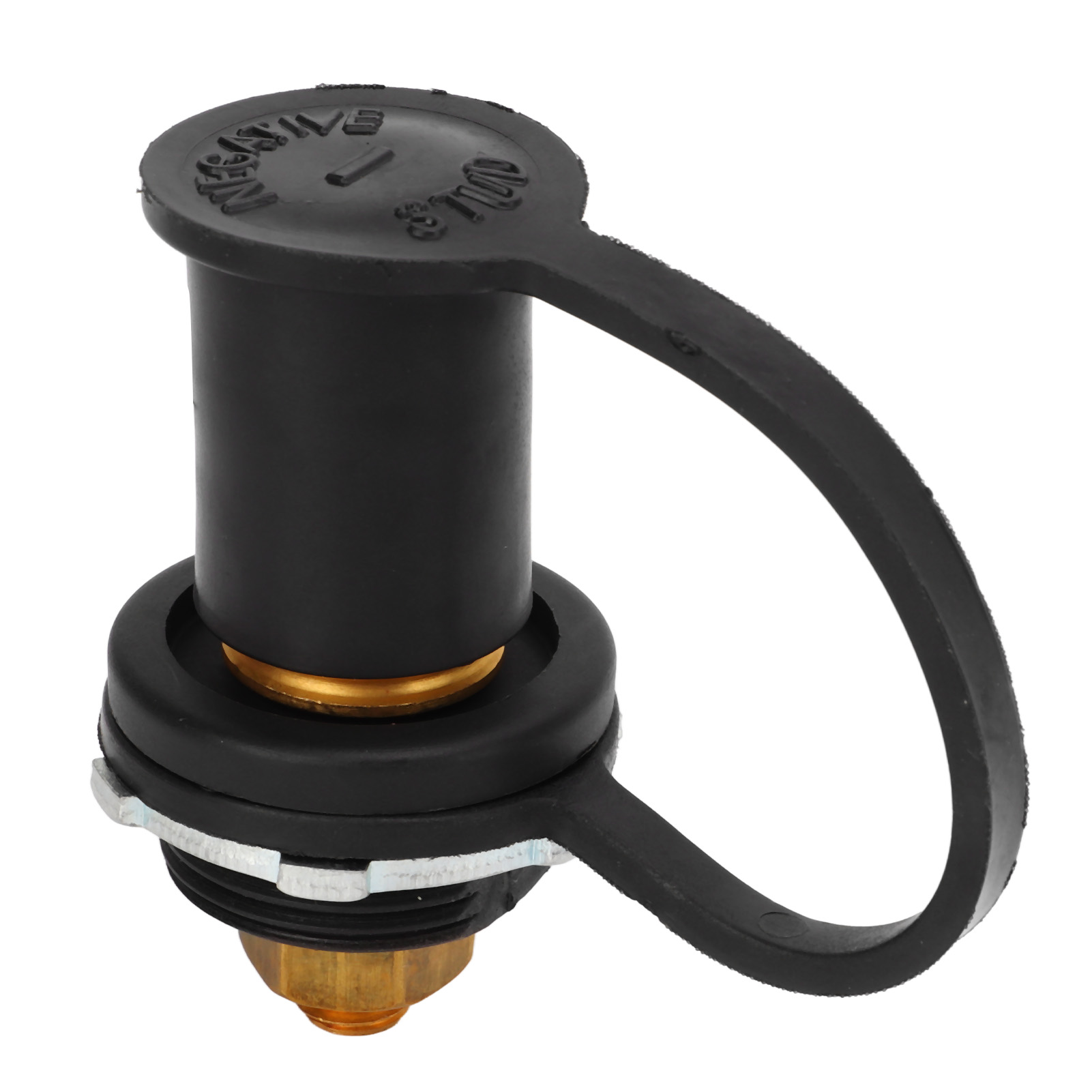 250a Farbcodierter Batterieanschluss, 3/8"-bolzenstecker Mit Kappe Für Autos, Wohnmobile Und Boote, Schwarz (minuspol)