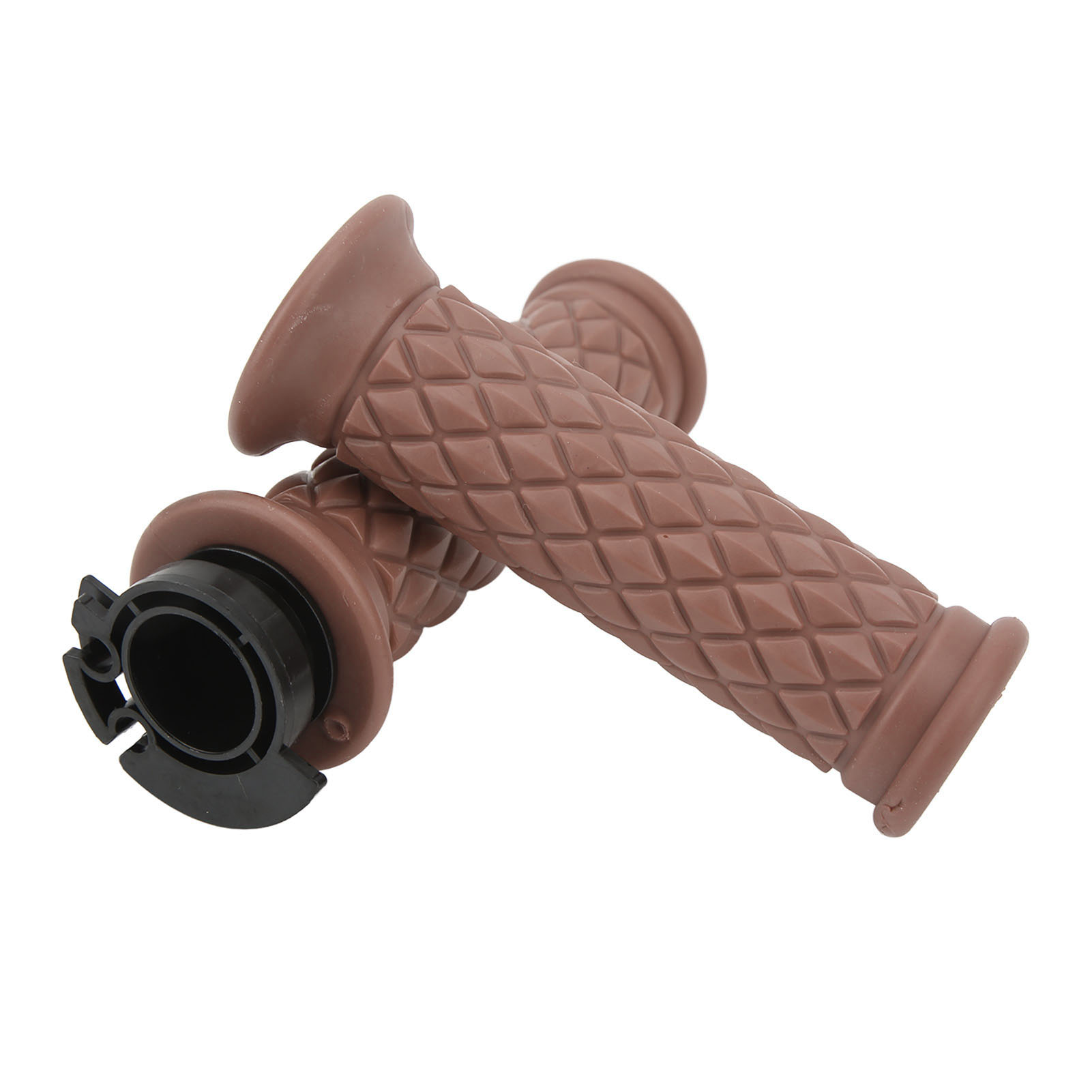 1 Paar 22 Mm Universelle Und Komfortable Gasgriffe, Kompatibel Mit Gy6 50cc, 80cc, 125cc Und 150cc Rollern, Braune Farbe.