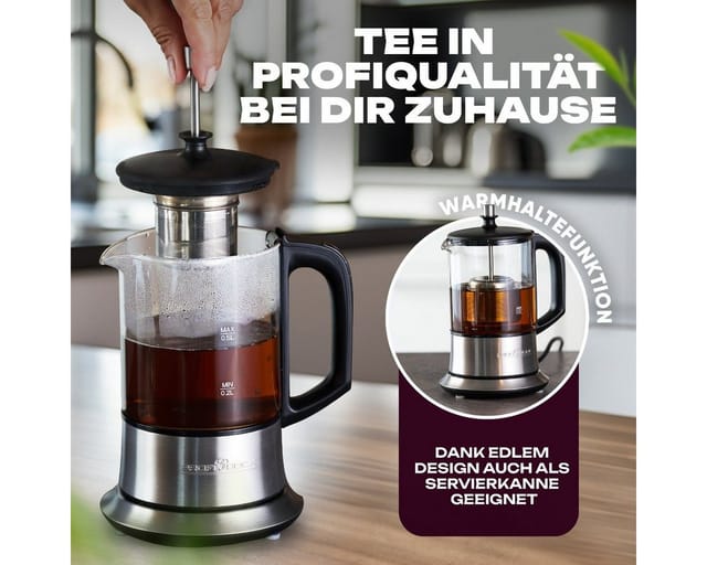 ProfiCook 501165 Elektrischer Wasserkocher aus Edelstahl