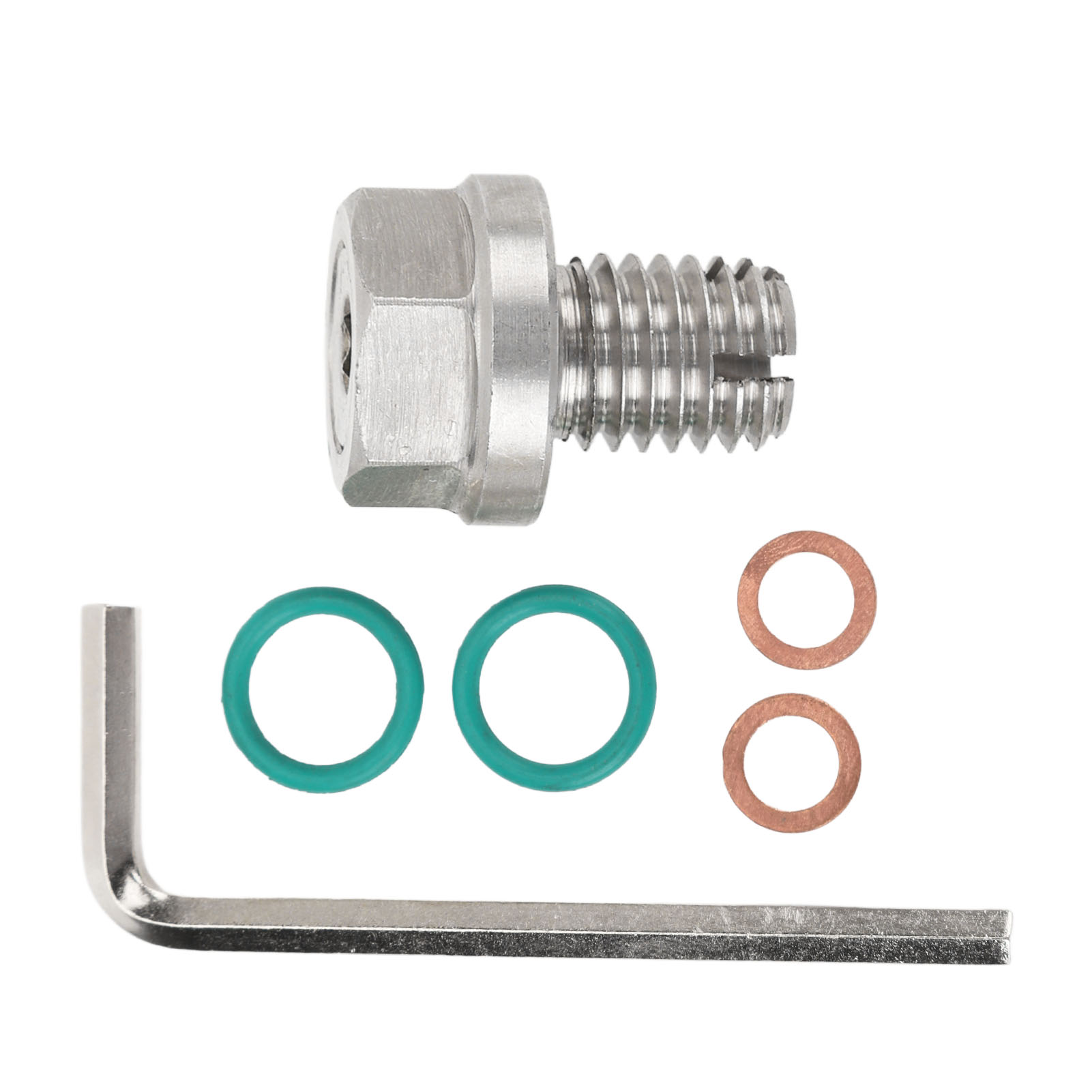 Übergroßer Edelstahl-ölablassschrauben-reparatursatz Mit Gewindebohrung, Selbstschneidend, Zylindrisches Gewinde, Mit M18,1-1,5x15 Mm O-ring