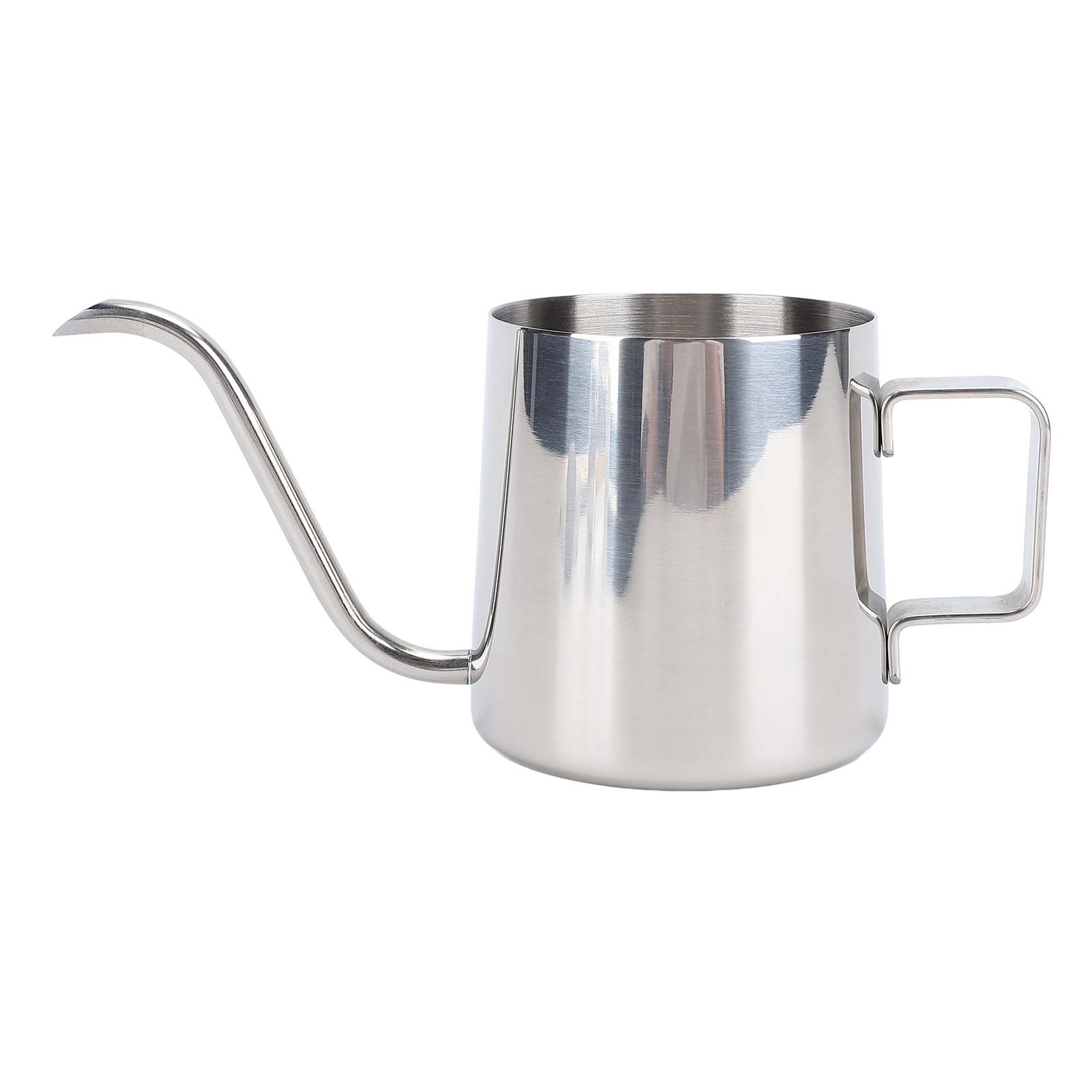 Wasserkocher Mit Schwanenhalsausguss, Ideal Für Camping Und Reisen In Die Natur. Aus Edelstahl 304, Ergonomischer Griff, 240 Ml.