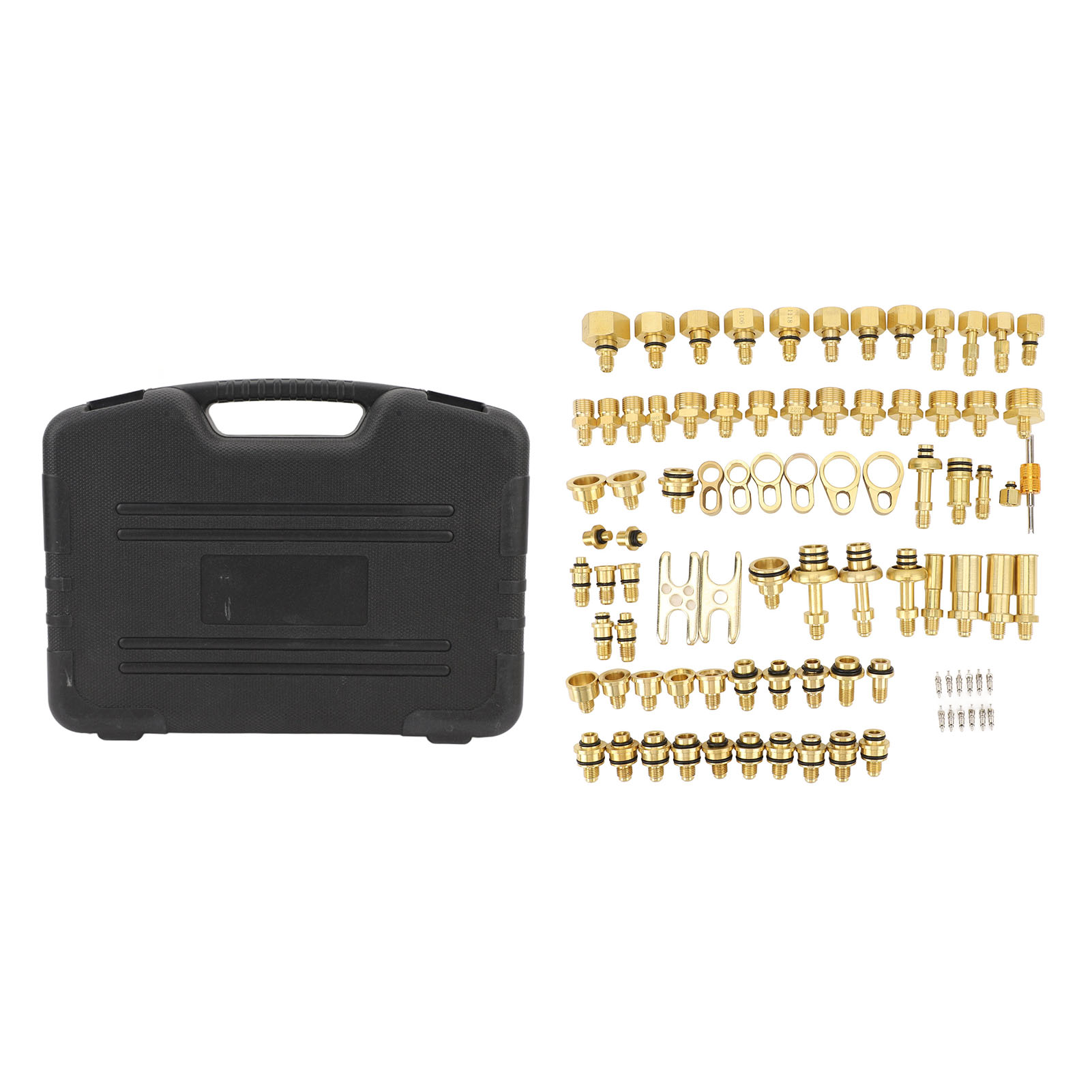 77-teiliges Lecksuchset Für Kfz-klimaanlagen, Lecksuchwerkzeuge Aus Messing, Steckverbinder Für Die Reparatur Von Kfz-klimaanlagen