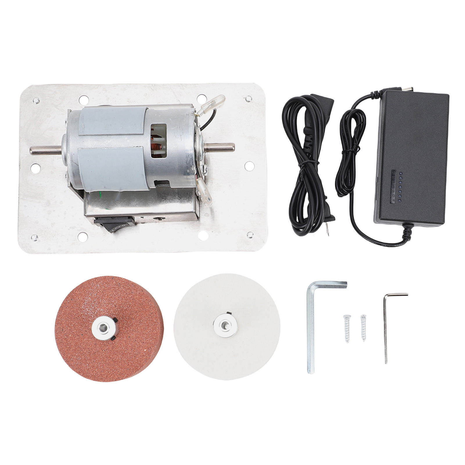 Mini-tischschleifmaschine Mit 2 Schleifscheiben, Multifunktionale Elektrische Schleifmaschine Für Metall- Und Holzbearbeitung, Schmuckherstellung Und Polieren.