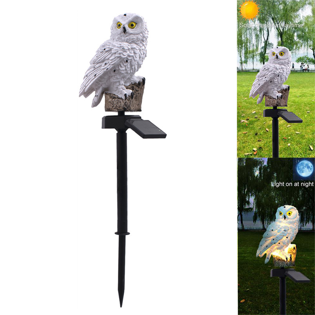 Wasserdichte, Eulenförmige Solar-led-gartenleuchten Zur Landschaftsbeleuchtung Von Rasenflächen, Zäunen, Gehwegen, Terrassen Und Gärten.