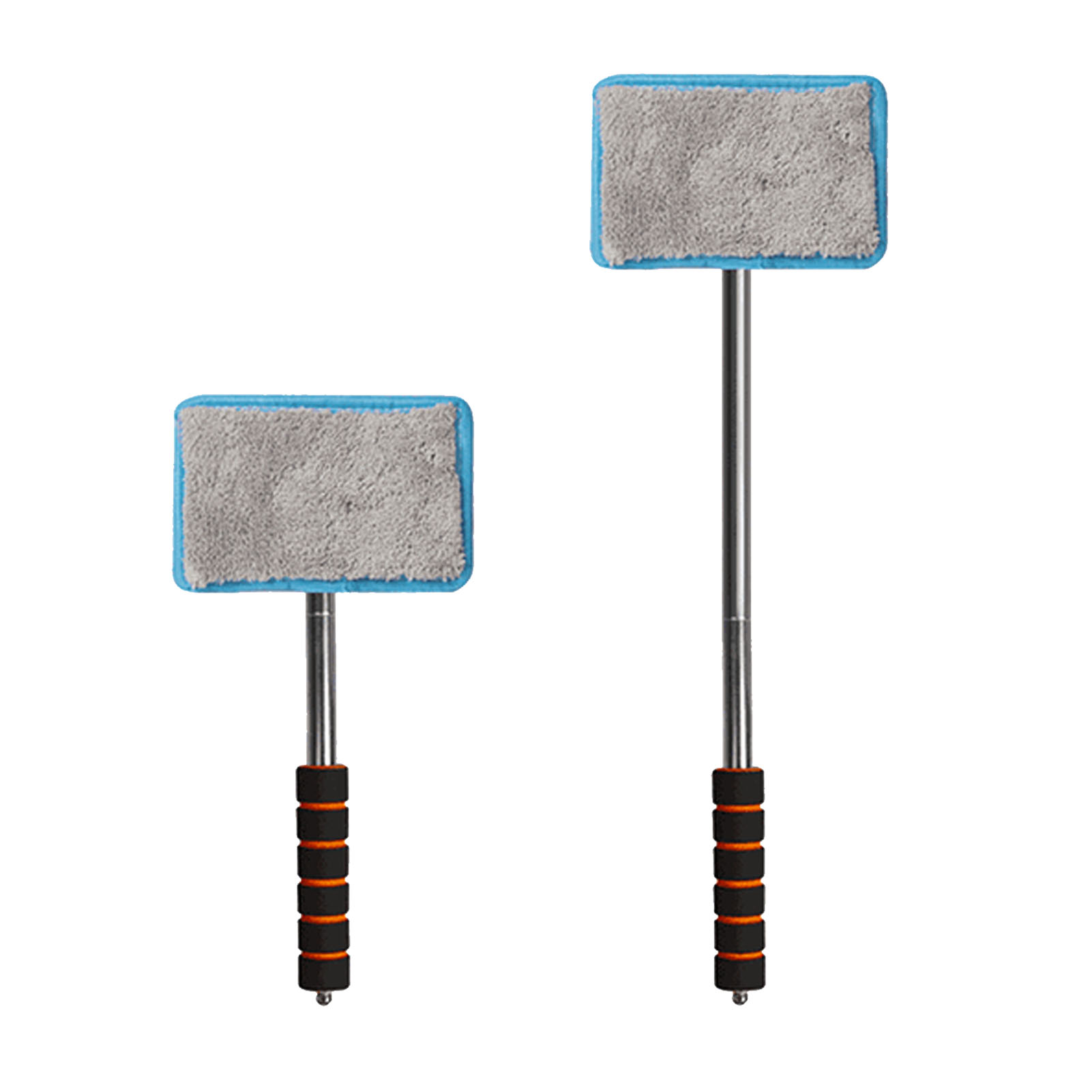 Autoscheibenreinigungsbürste Aus Aluminiumlegierung Und Mikrofaser, Mit Ausziehbarer Scheibenwaschdüse, Blau