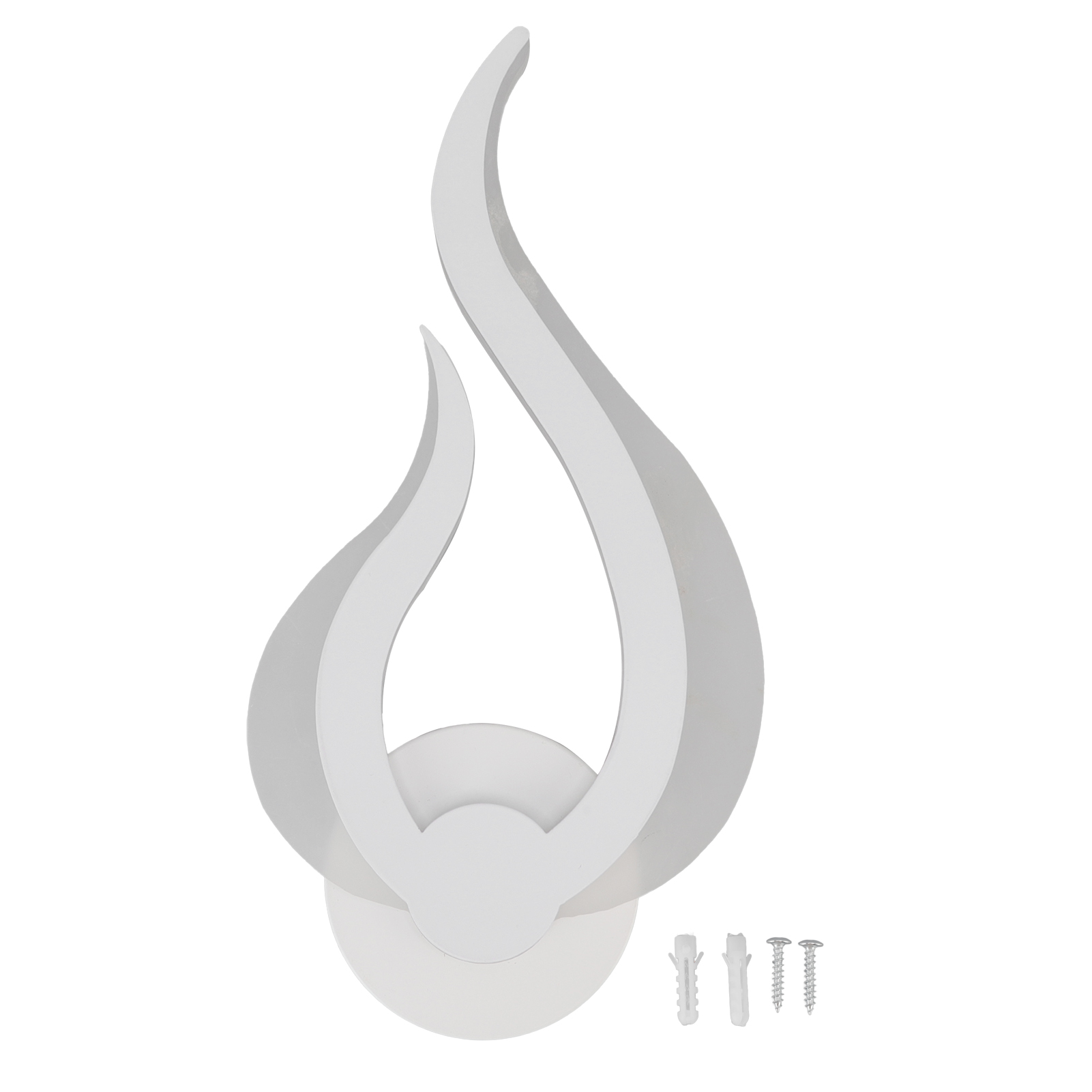 Led-wandleuchte In Flammenform, Elegantes Design, Aus Acryl Und Aluminiumlegierung, Ideal Für Büro, Flur Oder Schlafzimmer (85-265 V).