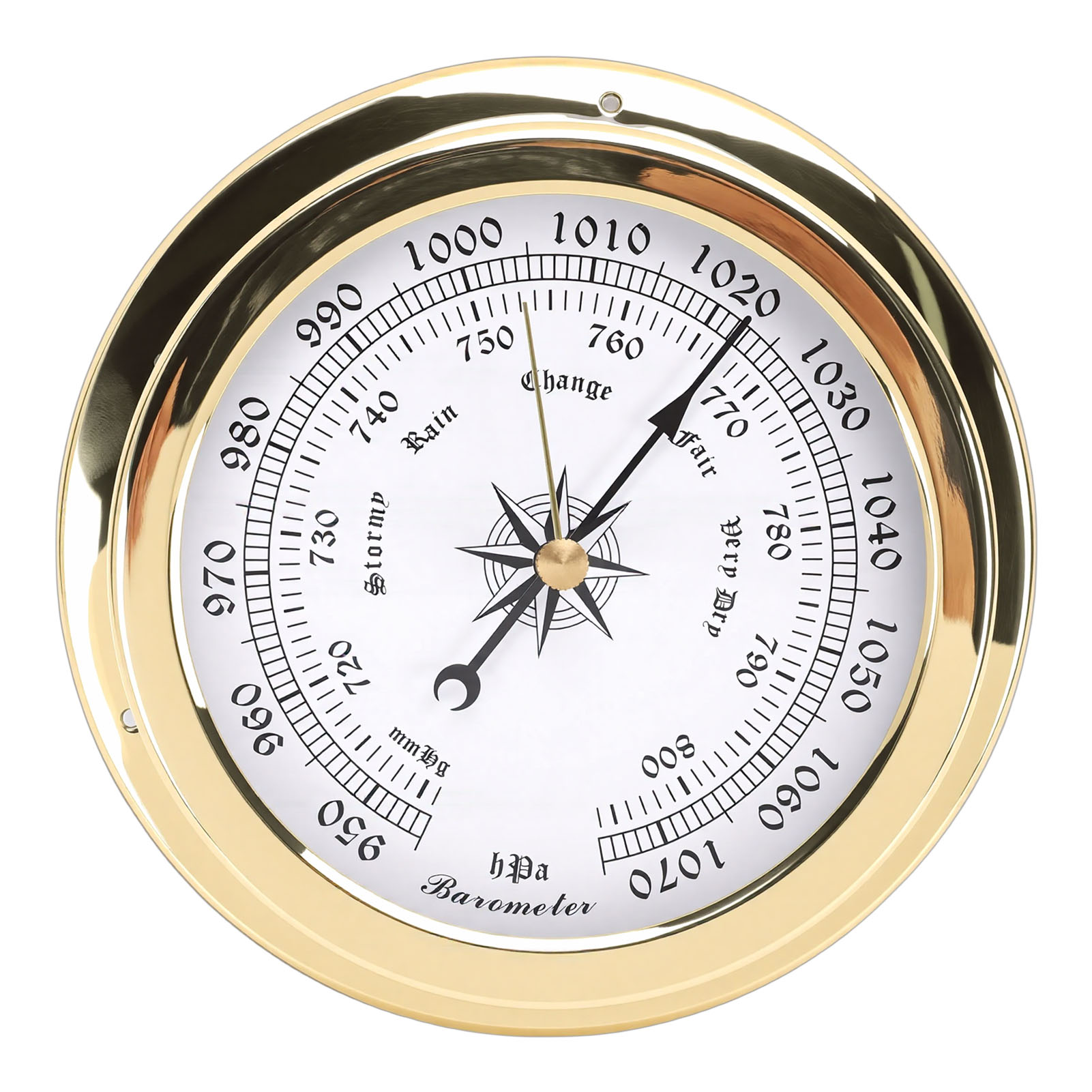4,7-zoll-barometer Aus Messing Für Boote, Genaue Messung Des Luftdrucks, Ideal Für Yachten, Frachtschiffe Und Andere Schiffe.