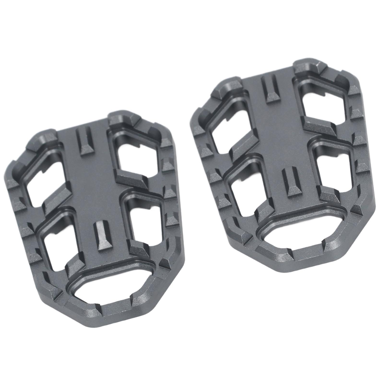 Paar Cnc-gefräste, Rutschfeste Motorradfußrasten Aus Aluminiumlegierung Für Versys X300 650 1000, Grau