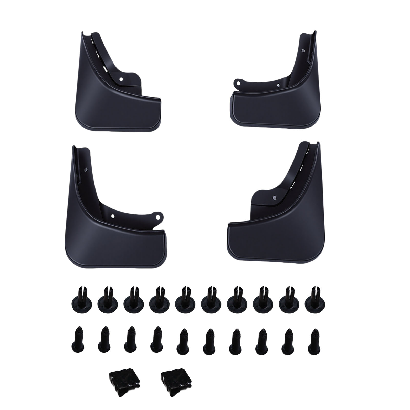 Schwarze Spritzschutzbleche Aus Polypropylen Für Vorder- Und Hinterräder, Kompatibel Mit Model 3 (2024-2026).